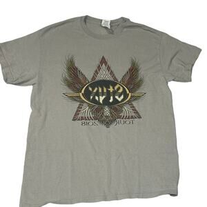 Styx Concert T-Shirt Tour 2018. Short Sleeve Gray Size Medium